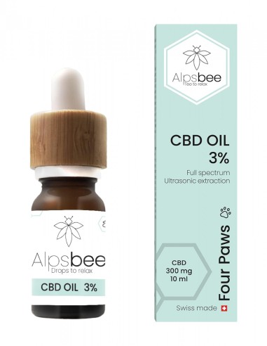 Huile CBD 3% Four Paws - Alpsbee