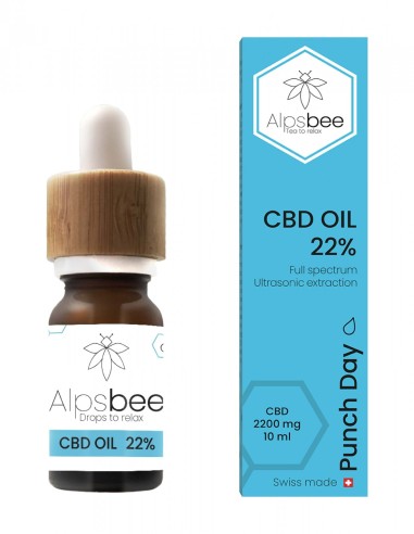 Huile CBD 22% Punch Day - Alpsbee