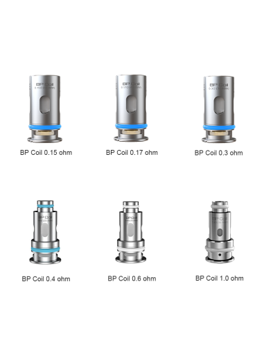 Résistances BP Coils - Aspire - Pack de 5 pièces