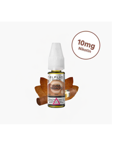 ElfLiq - Cuba Tobacco - Sel De Nicotine - Elf Bar - 10 ml