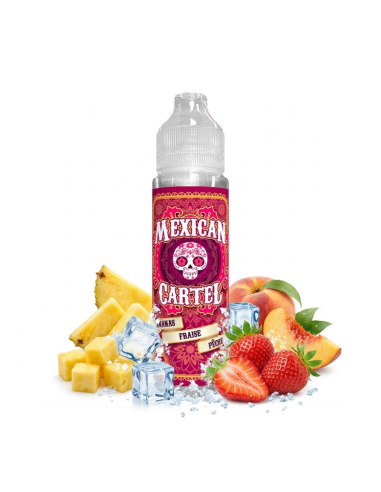 Ananas Fraise Pêche - Mexican Cartel - 50 ml et...