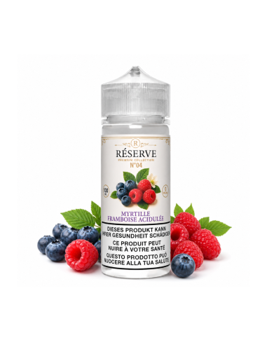 Myrtille Framboise Acidulée - Réserve - 100 ml