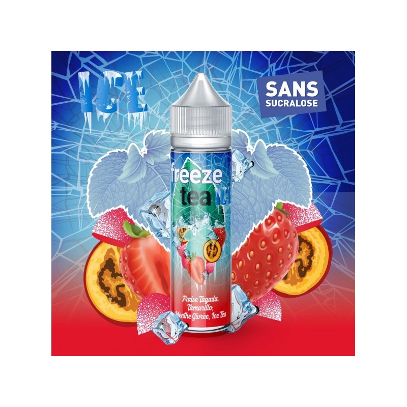 Fraise Tagada Tamarillo Menthe Givrée Ice Tea - Freeze Tea par Made in Vape - 50 ml